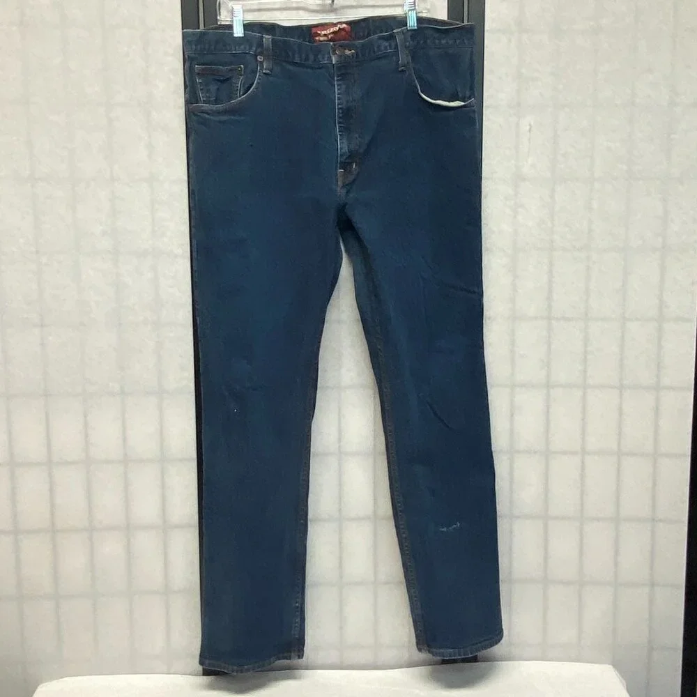 Arizona Jeans Co Slim Straight Dark Wash Denim Jeans 40x32 Mid Rise Y2K